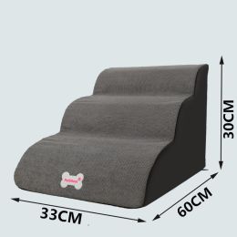 Small Dog Teddy On The Sofa To Bed Climbing Ladder Slope Model (Option: Small 3layers grey-Separate coat)