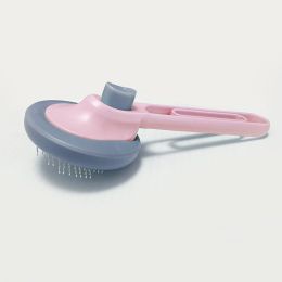 Pet Hair Removal And Cleaning Comb (Color: Pink)