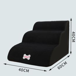 Small Dog Teddy On The Sofa To Bed Climbing Ladder Slope Model (Option: Four layers of black-Separate coat)