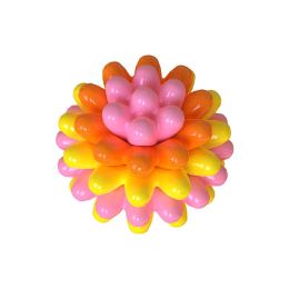 Pet Dog Bite Glue Molar Ball Bite Resistance Training Relief Gnawing Trp Tooth Cleaning Ball Wholesale Dog Toys (Option: Color pink)