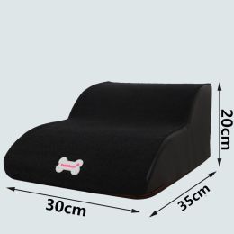 Small Dog Teddy On The Sofa To Bed Climbing Ladder Slope Model (Option: Super small 2layers black-Separate coat)