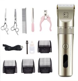 Dog Hair Cutting Professional Pet Knife Head Hair Pusher (Option: F8 Steel shears fivepiece set)