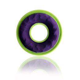 Floating Water Bite Resistance Training Interactive Ring Toy (Option: Purple with a green edge-9inches23cm)