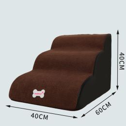 Small Dog Teddy On The Sofa To Bed Climbing Ladder Slope Model (Option: Four layers of coffee-Separate coat)