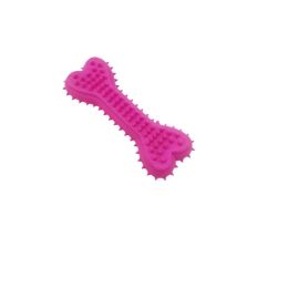 Pet Tpr Toy Love Bone Molar Teeth Cleaning Dog Soft Rubber Toy (Option: Pink-Small Heart Bone)