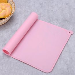 Silicone Paw Pads With Holes Dog And Cat Food Utensils Placemats (Option: Pink-47x30CM)