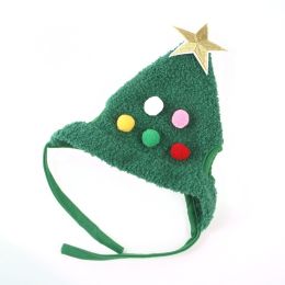 Pet Hat Christmas Tree Shape (Option: Green-S)