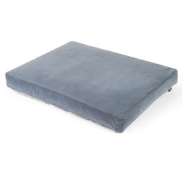 Thickened Warm Dog Kennel Removable Washable Cotton Pad (Option: Light blue cushion-L 109x78x19cm)