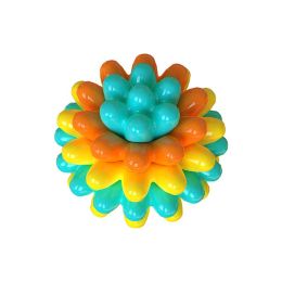 Pet Dog Bite Glue Molar Ball Bite Resistance Training Relief Gnawing Trp Tooth Cleaning Ball Wholesale Dog Toys (Option: Colorful lake)