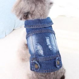 Cowboy Vest Teddy Bichon Pomeranian Cat Dog Clothes Small Puppy Schnitzer Rachel Clothes (Option: Solid color-XS)