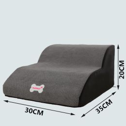 Small Dog Teddy On The Sofa To Bed Climbing Ladder Slope Model (Option: Super Small size 2layers gray-Separate coat)