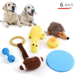 Pet Dog Cotton Rope Bite Resistant Plush Teeth Cleaning Toy Set (Option: B91124)