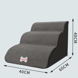 Small Dog Teddy On The Sofa To Bed Climbing Ladder Slope Model (Option: Fourply gray-Separate coat)