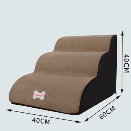 Small Dog Teddy On The Sofa To Bed Climbing Ladder Slope Model (Option: Four layers of camel-Figure)