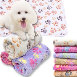 Soft and Fluffy High Quality Pet Blanket Cute Cartoon Pattern Pet Mat Warm and Comfortable Blanket for Cat and Dogs Pet Supplies (Color: Gray, size: For big dogs104X75cm)