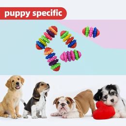 Dog Toys TPR Soft Glue Multi-color Swivel Training Dog Throwing Interactive Bite Resistant Pet Supplies (Color: as the picture)