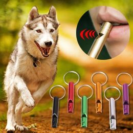 1 Pcs Pet Dog Training Whistle Dogs Puppy Sound Portable Flute Aluminum Alloy Pet Shop Dog Acessorios (Color: as the picture)