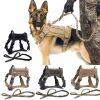 Tactical Dog Harness Pet Training Vest Dog Harness And Leash Set For Large Dogs German Shepherd K9 Padded Quick Release Harness