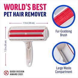 Reusable dog and cat lint remover for furniture, sofas, carpets, car seats and bedding - Eco-friendly, portable, multi-surface lint roller and animal (select: RG05)