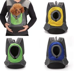 Pet Carriers Comfortable Carrying for Small Cats Dogs Backpack Travel Breathable Mesh Bag Durable Pet Dog Carrier Bag (Color: green, size: 30cm*34cm*16cm)