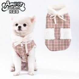 Winter Pet Clothes For Dog & Cat; Warm Dog Sweater Cat Sweatshirt; Winter Dog Hoodie Pet Apparel (Color: Pink, size: XL)