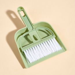 Pet Cleaning Broom Set With Broom And Trash Shovel; Pet Cleaning Scoop (Color: green)