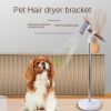 Hands Free Hair Dryer Holder; for men and pets; Hair Dryer Stand Holder; Adjustable Height; 360Â¬âˆž adjustable angle