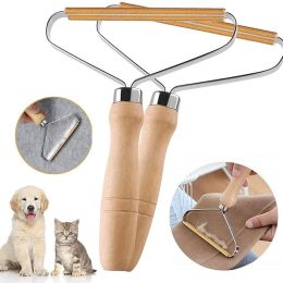 Pet Hair Remover Brush For Dog & Cat; Dog Hair Removal Brush With Wood Handle For Clothes; Blankets (Items: Wood Handle)