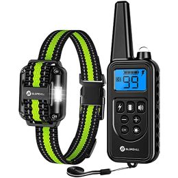 Dog Training Collar with Remote; Electronic Dog Shock Collar with Beep; Vibration; Shock; Light and Keypad Lock Mode; Waterproof Electric Dog Collar S (Color: black)