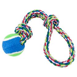 Toss'n'Floss Fling Rope with Tennis Ball (SKU: ADTY-002)