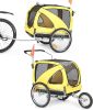 Large Bicycle pet Trailer and Jogger 2 in 1 Function