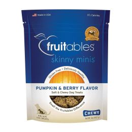 Fruitables Skinny Minis Dog Treats - Pumpkin & Berry Flavor - Case of 8 - 7 oz (SKU: 1093285)