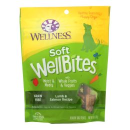 Wellness Soft Wellbites Lamb & Salmon Recipe Natural Dog Treats - Case of 8 - 6 OZ (SKU: 1924638)