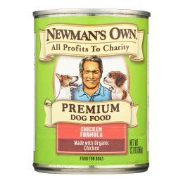 Newman's Own Organics Organic Dog Food Can - Chicken - Case of 12 - 12.7 oz. (SKU: 378893)