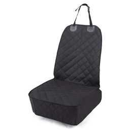 Oxford Cloth Pet Car Cushion Waterproof Vehicle-mounted Dog Bed Co-pilot (Option: Black-SME031)