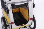 2 in1 Pet Bicycle Trailer and Jogger Travel Carrier Suitable for Small and Medium Dogs; Folding Storage