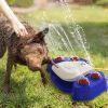 Summer Dog Water Play Sprinkler; Outdoor Pet Bath Toy; Dogs Drinking Fountains For Garden