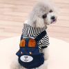 Pet Clother For Small & Medium Dogs; Cartoon Bear Design Dog Four-legged Jumpsuit; Pet Apparel