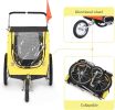 Large Bicycle pet Trailer and Jogger 2 in 1 Function