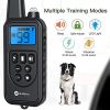 Dog Training Collar with Remote; Electronic Dog Shock Collar with Beep; Vibration; Shock; Light and Keypad Lock Mode; Waterproof Electric Dog Collar S