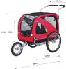 Large Bicycle pet Trailer and Jogger 2 in 1 Function