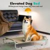 35 Inch Elevated Pet Bed; Outdoor Elevated Dog Bed; Army Green