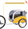 2 in1 Pet Bicycle Trailer and Jogger Travel Carrier Suitable for Small and Medium Dogs; Folding Storage