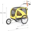 Large Bicycle pet Trailer and Jogger 2 in 1 Function