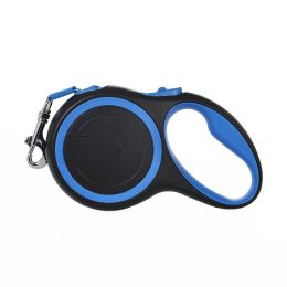 Enhanced Pet Automatic Retractable Leash Tractor With Flashlight (Option: Blue Without Light-3 M Rope Length)