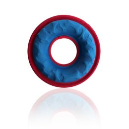 Floating Water Bite Resistance Training Interactive Ring Toy (Option: Blue with red edge-9inches23cm)