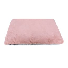 Removable And Washable Dog Mat Cat Mat For Sleeping Anti-tearing Blanket Kennel Floor Mat Pet Mattress Mattress Quilt (Option: Coral Pink-XL55x82cm)